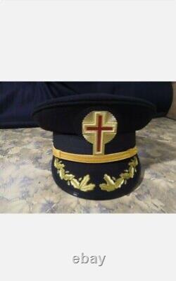 Set of two knight temple fatigue hats CROSS