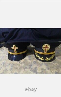 Set of two knight temple fatigue hats CROSS