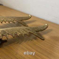 Set of two vintage solid Brass pheasants