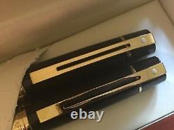 Sheaffer 300 Fountain & Ballpoint Pen Set, Black Lacquer/gold Trim, M Nib, Ex Con