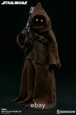 Sideshow Collectibles SET TWO Jawa Sixth Scale Figure 1/6 SCALE Star Wars