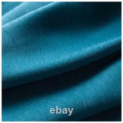 Silk Blue Teal Draping Top & Pant Set Size 4 H18