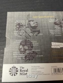 Simply Coins 2016 SHAKESPEARE 3 Coin SET TWO 2 POUND coin ROYAL MINT PACK