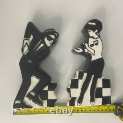 Ska Dancers salt and pepper set. Two piece shakers