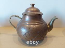 Soviet kitchenware set. Two teapots and two pots. Cookware