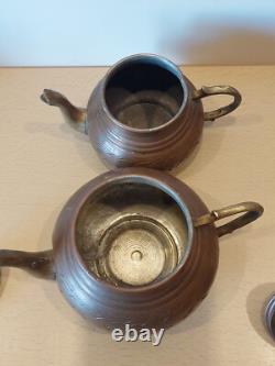 Soviet kitchenware set. Two teapots and two pots. Cookware