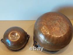 Soviet kitchenware set. Two teapots and two pots. Cookware