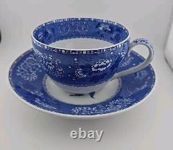 Spode Blue Room Collection Camilla Extra Large Cup and Saucer 1 Pint 5½xH4¼