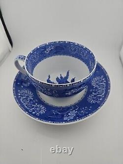 Spode Blue Room Collection Camilla Extra Large Cup and Saucer 1 Pint 5½xH4¼