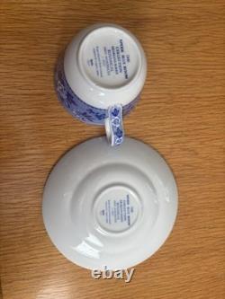 Spode Blue Room Collection Georgian Series Floral Tea Set Of 8