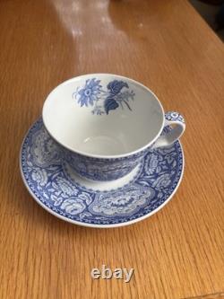 Spode Blue Room Collection Georgian Series Floral Tea Set Of 8