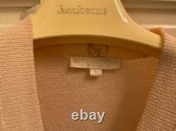 St. John Basic Womens Knit Jacket Skirt Suit Set Cream White Size Small & 8