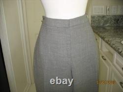 St. John Collection 100% Wool Gray Self-tie Jacket And Pant Set Size 6