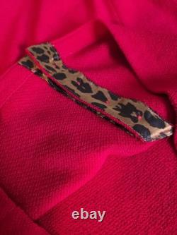 St. John Collection 2 Piece Knit Suit Set Jacket Skirt RED Size 6