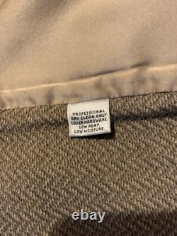 St John Collection 2-pc Suit Taupe Chevron Knit Jacket and Skirt, Size 12