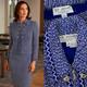 St. John Collection 2pc Jacket & Skirt Set In Blue/white Tweed Sz 4/6