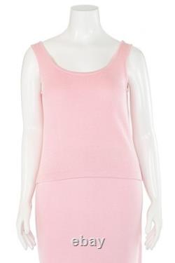 St. John Collection 2Pc Santana Knit Jacket & Top Set in Light Pink sz 12/M St. John Collection 2Pc Santana Knit Jacket & Top Set in Light Pink sz 12/M