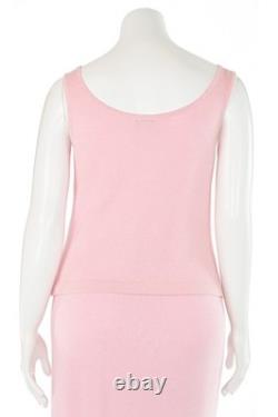 St. John Collection 2Pc Santana Knit Jacket & Top Set in Light Pink sz 12/M St. John Collection 2Pc Santana Knit Jacket & Top Set in Light Pink sz 12/M