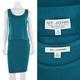 St. John Collection 2pc Santana Knit Shell / Top & Skirt Set In Teal Sz P/4
