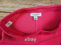 St. John Collection 2Ps Suit Jacket 8 Pants S Pink Knit Black Button & Trim EUC