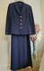 St. John Collection 2pc Skirt Knit Suit Navy With Gold Buttons Sz 12/14
