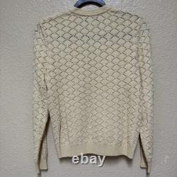 St John Collection 2pc Sweater Set Knit Beige Sz S