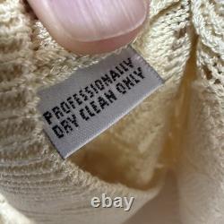 St John Collection 2pc Sweater Set Knit Beige Sz S