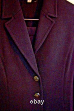 St John Collection Black Santana Knit Crystal Button Pants Jacket Suit Set Sz 8
