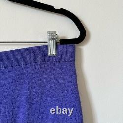 St. John Collection By Marie Gray Royal Blue 2 Piece Set Jacket & Skirt Size 8
