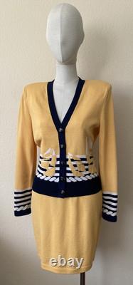 St. John Collection By Marie Gray Sailboat Skirt Suit Set