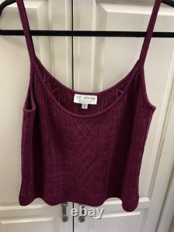 St John Collection Cardigan 2 pc Twin Set 14 L Fuschia Wool Dressy Exc Cond