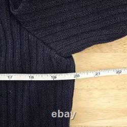 St. John Collection Dress Jacket Set Womens 10 12 Navy Ribbed Knit Gold Buttons