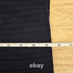 St. John Collection Dress Jacket Set Womens 10 12 Navy Ribbed Knit Gold Buttons