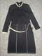 St John Collection Dress Womens Size 4 2 Black Santana Knit Belted Career Set