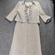 St John Collection Jacket Dress Set Womens 4 Knit Embellished Made In Usa Sp08