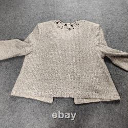 St John Collection Jacket Dress Set Womens 4 Knit Embellished Made in USA SP08