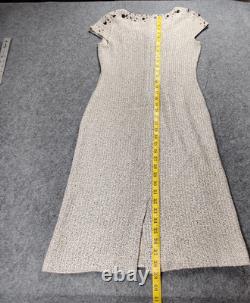 St John Collection Jacket Dress Set Womens 4 Knit Embellished Made in USA SP08
