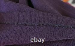 St John Collection Jacket Skirt Size 14 12 Purple Yellow 2pc Fringe Multicolor