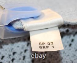 St. John Collection Knit Blue Black Jacket Skirt L Size 14 12 Zipper Collared