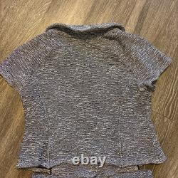 St John Collection Knit Tweed 2 Piece Suit Blazer Skirt Set Black White 14