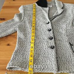 St John Collection Marie Gray Jacket Skirt Women 6 10 Set Santana Knit