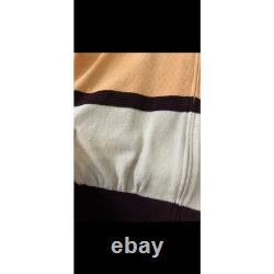 St John Collection Marie Gray Knit Skirt Set Zip Jacket Peach Burgundy Size M 4