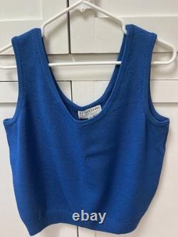 St John Collection Marie Gray Santana Knit Pants Top Set Pants 10 Top L