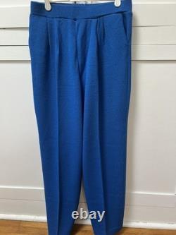 St John Collection Marie Gray Santana Knit Pants Top Set Pants 10 Top L