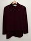 St John Collection Marie Gray Sz 12 Jacket Skirt Set Burgandy Red Gold Accents