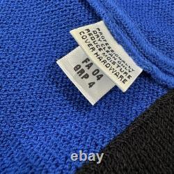 St. John Collection Marie Gray Women 6 Fringe Blue Knit Set Suit Jacket Cardigan