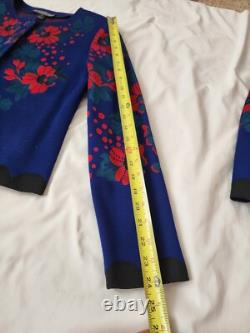 St. John Collection'Ruby Roses' knit Jacquard Dress & jacket Set