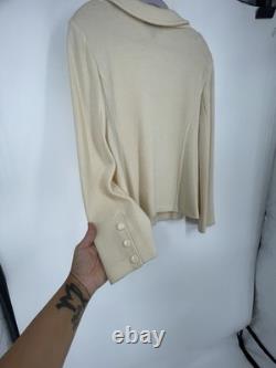 St John Collection Santana Knit Classic Wool Luxury Designer Skirt Suit Set