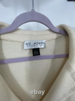 St John Collection Santana Knit Classic Wool Luxury Designer Skirt Suit Set