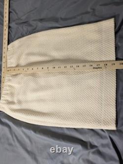 St. John Collection Skirt Suit Women's White Gold Jacket 4 Skirt 2 Santana Knit